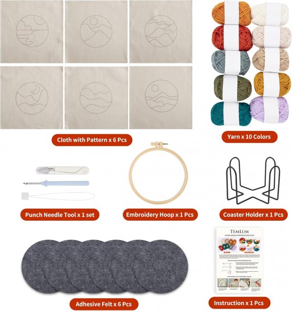 Punch Needle Embroidery Kits