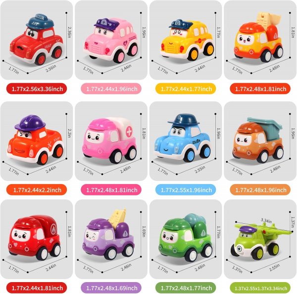 Pull Back Cars Set Toys