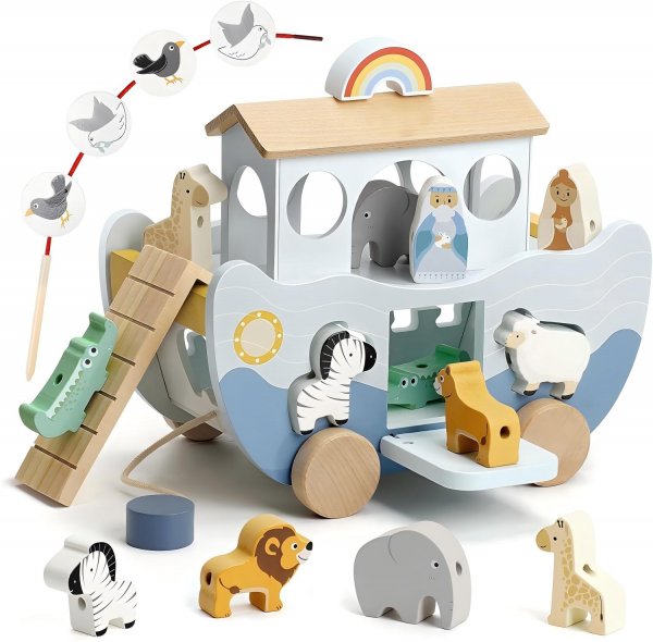 Wooden Noah's Ark Toy