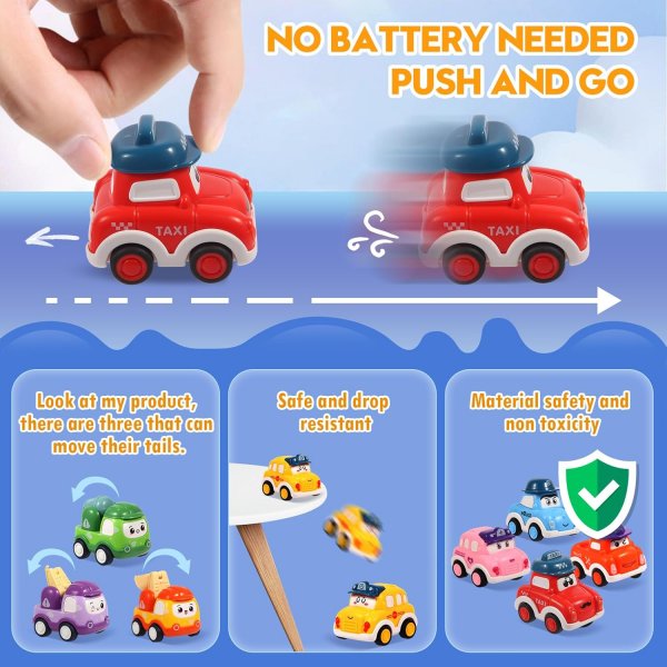 Pull Back Cars Set Toys