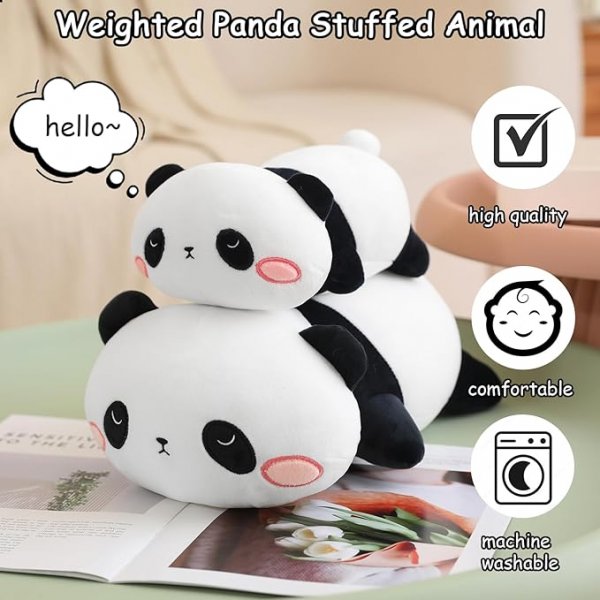 Weighted Panda Stuffed Animal